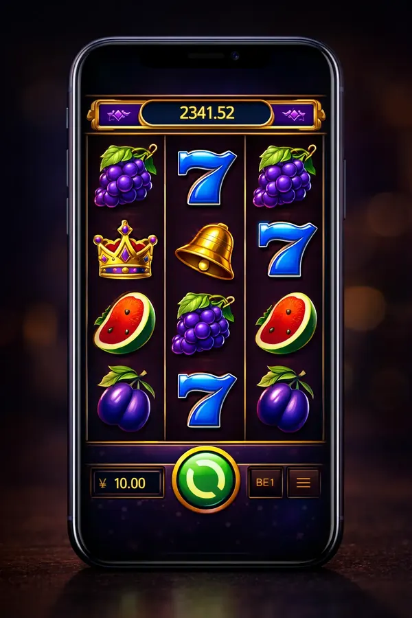 Mobile slot game vertical