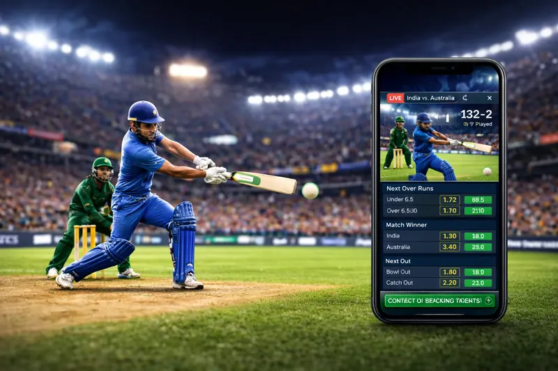 Mobile casino games interface on smartphone